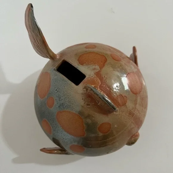 Artisan Fish Bank B Van Soi Handmade Artisan ClayOne of a Kind
